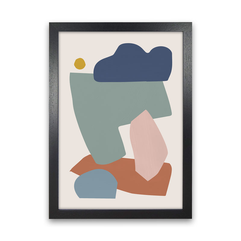 Collage Pastel I Art Print by Orara Studios Black Grain