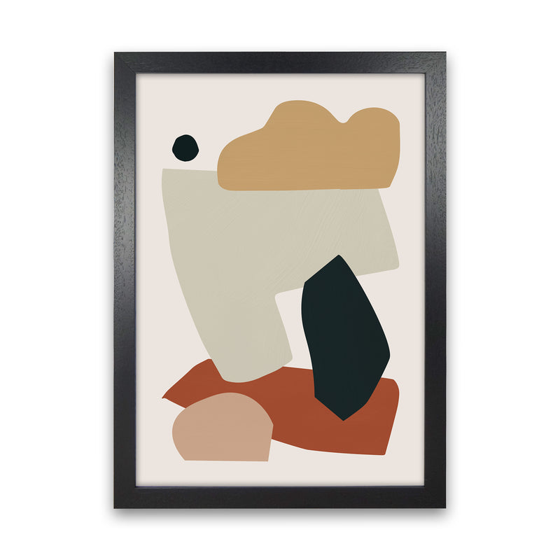 Collage Earth I Art Print by Orara Studios Black Grain