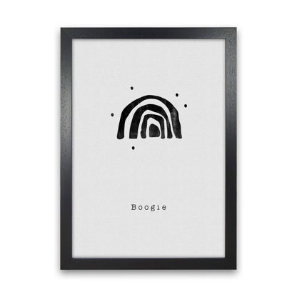 Quote Set - Boogie Art Print by Orara Studio Black Grain