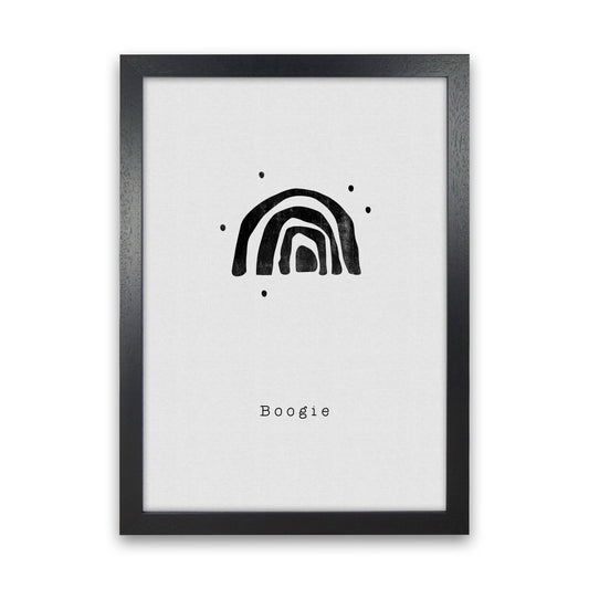 Quote Set - Boogie Art Print by Orara Studio Black Grain