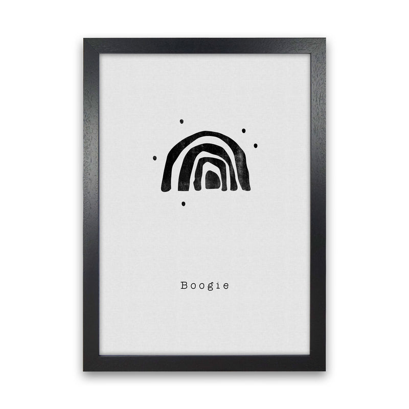 Quote Set - Boogie Art Print by Orara Studio Black Grain