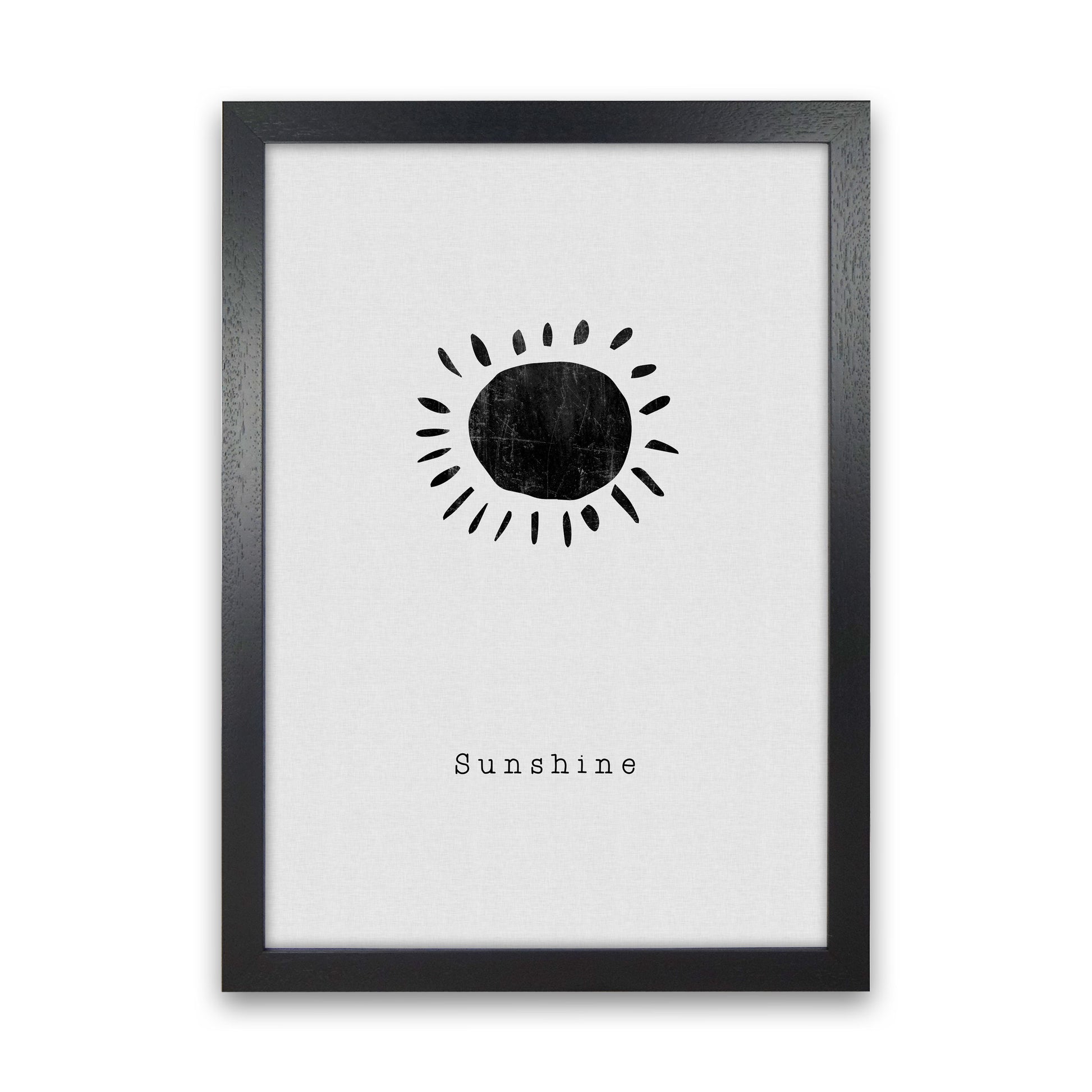 Quote Set - Sunshine Art Print by Orara Studio Black Grain