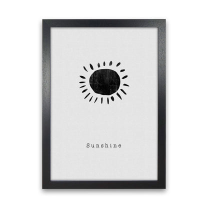 Quote Set - Sunshine Art Print by Orara Studio Black Grain