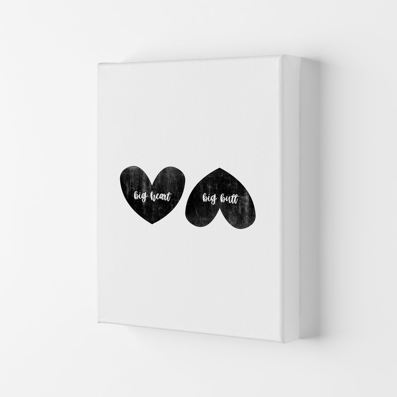Big Heart Big Butt Humorous Art Print By Orara Studio Canvas