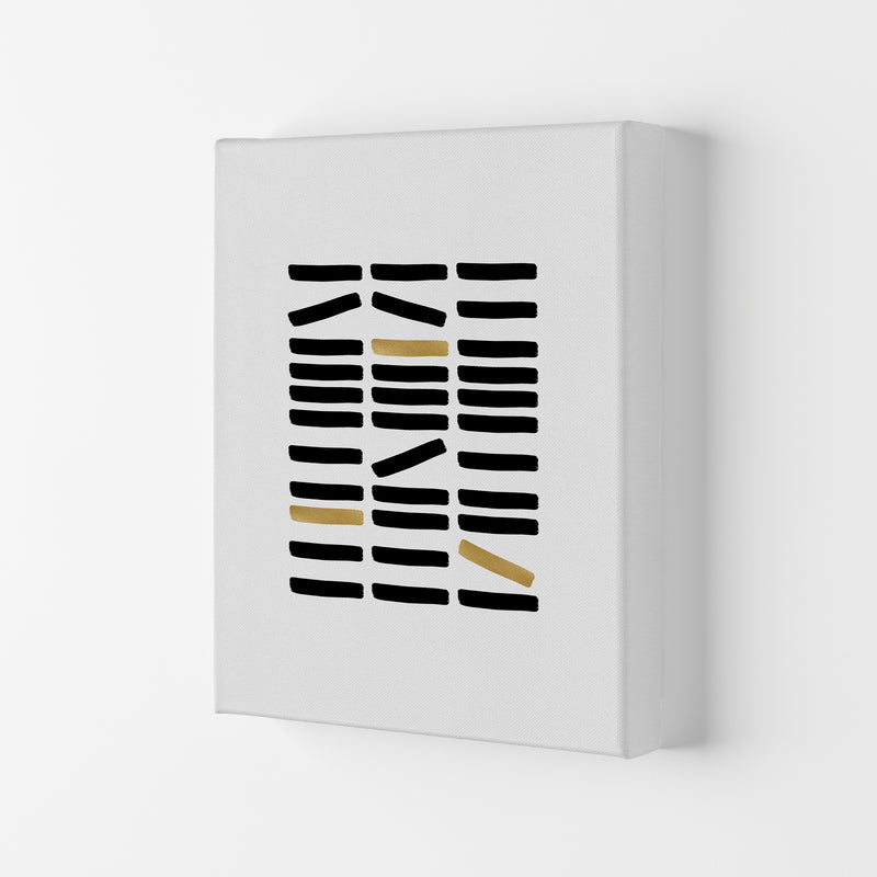 Black And Gold Abstract Print By Orara Studio Canvas