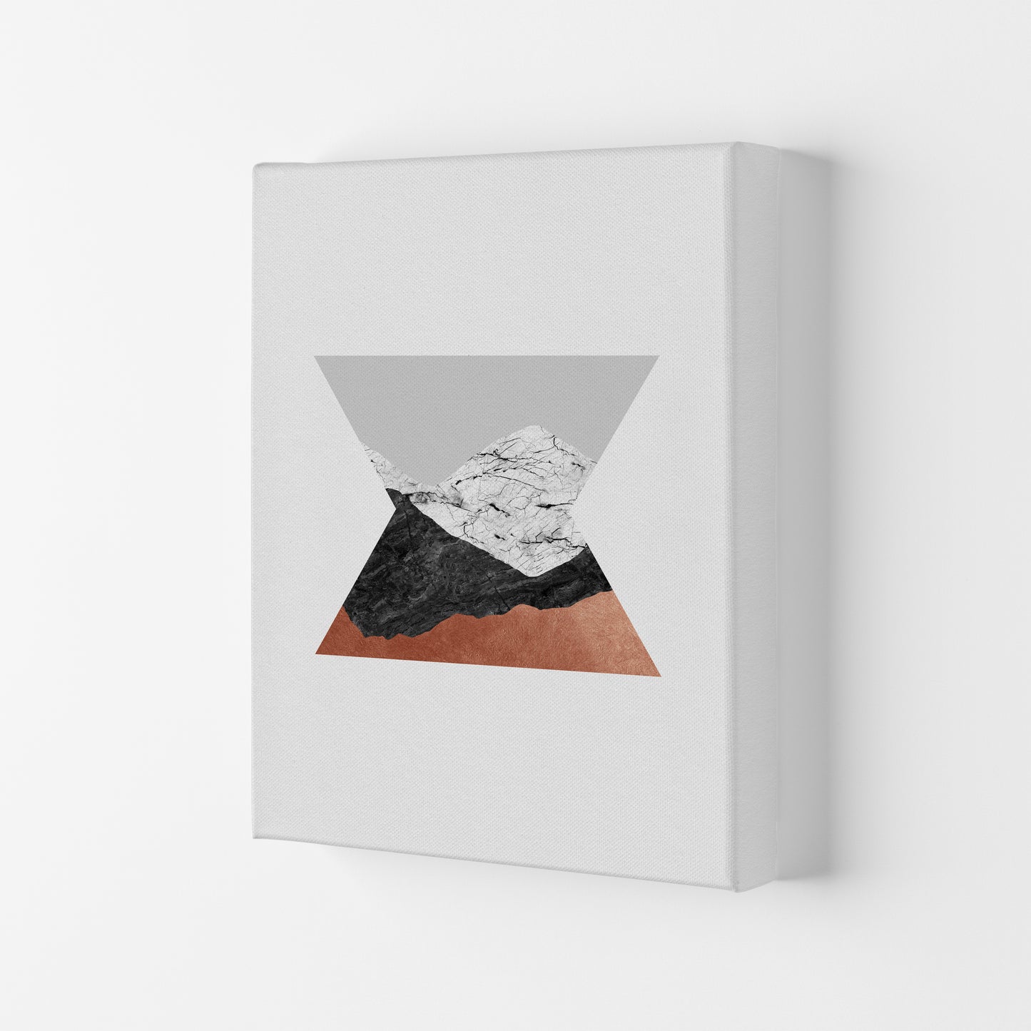 Copper Geometric IV Print By Orara Studio Canvas