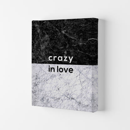 Crazy In Love Marble Quote Print By Orara Studio Canvas