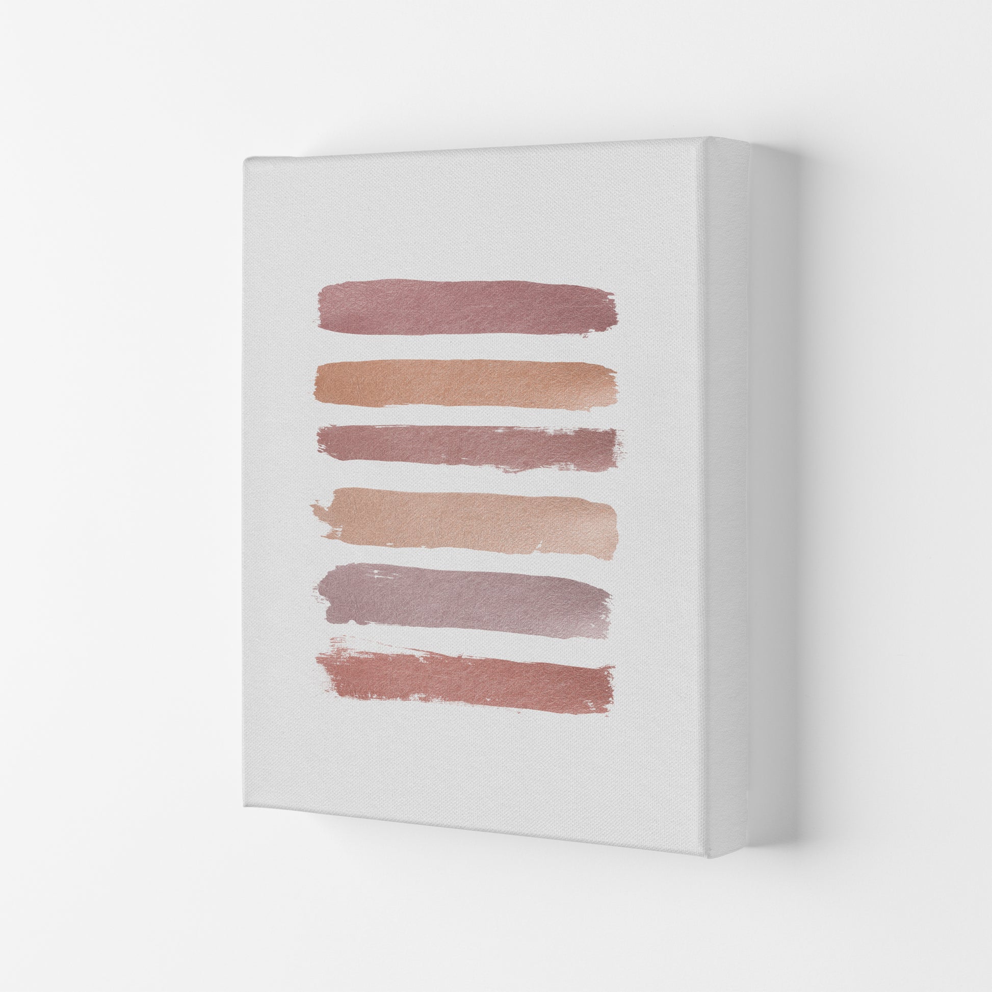 Dusty Rose Stripes Print By Orara Studio Canvas