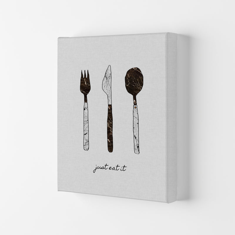 Just Eat It Print By Orara Studio, Framed Kitchen Wall Art Canvas