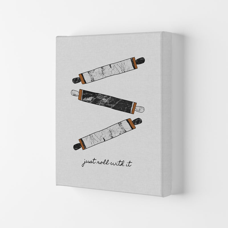 Just Roll With It Print By Orara Studio, Framed Kitchen Wall Art Canvas