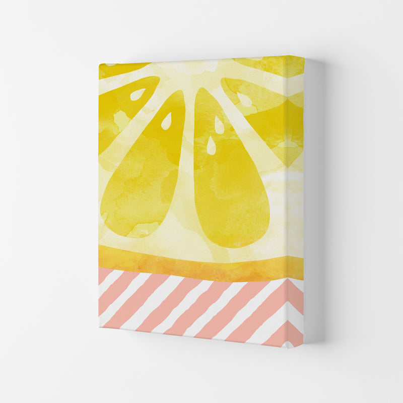 Lemon Abstract Print By Orara Studio, Framed Kitchen Wall Art Canvas