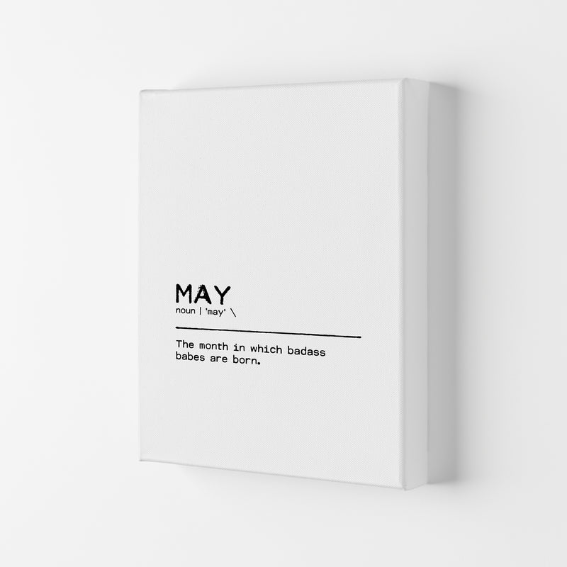 May Badass Definition Quote Print By Orara Studio Canvas