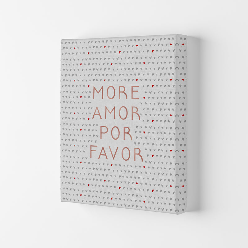 More Amor Pink Love Quote Print By Orara Studio Canvas