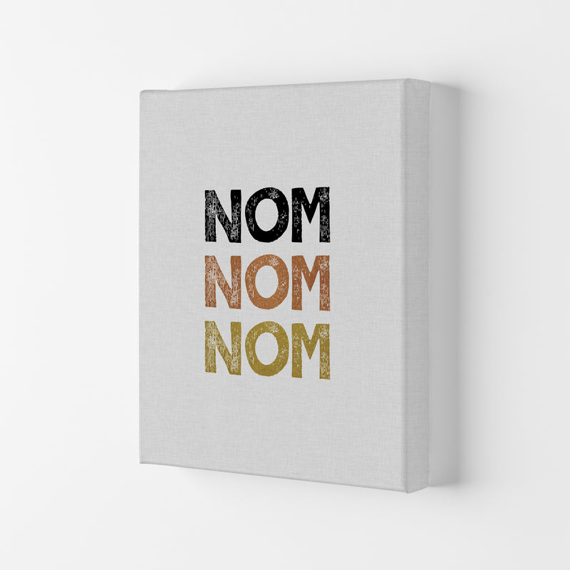 Nom Nom Nom Print By Orara Studio, Framed Kitchen Wall Art Canvas