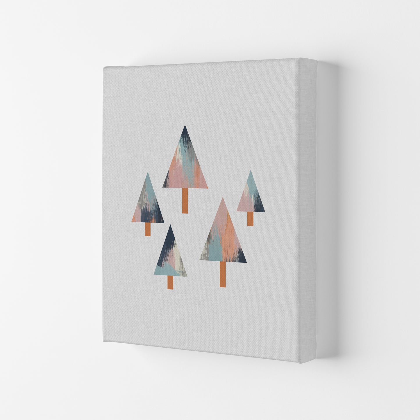 Pastel Trees Print By Orara Studio, Framed Botanical & Nature Art Print Canvas