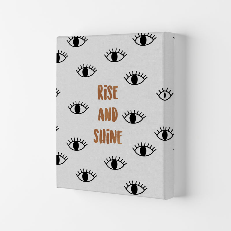 Rise & Shine Bedroom Quote Print By Orara Studio Canvas