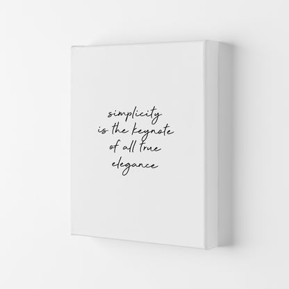 Simplicity Is The Keynote Quote Print By Orara Studio Canvas