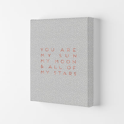 Sun, Moon & Stars Love Quote Print By Orara Studio Canvas