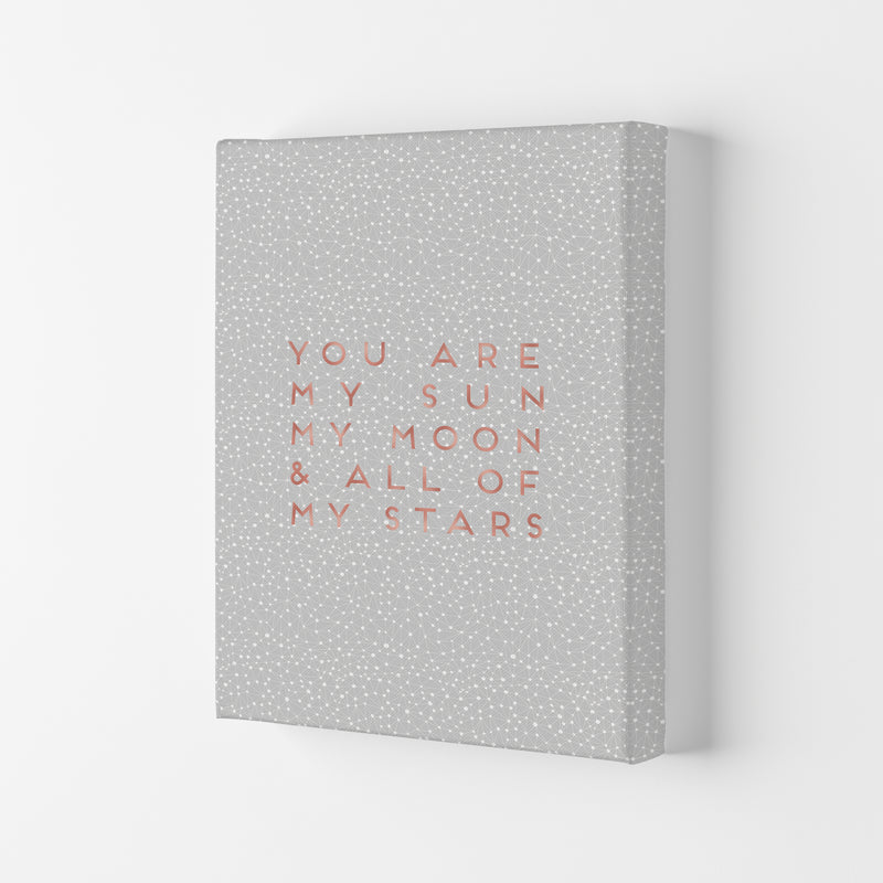 Sun, Moon & Stars Love Quote Print By Orara Studio Canvas