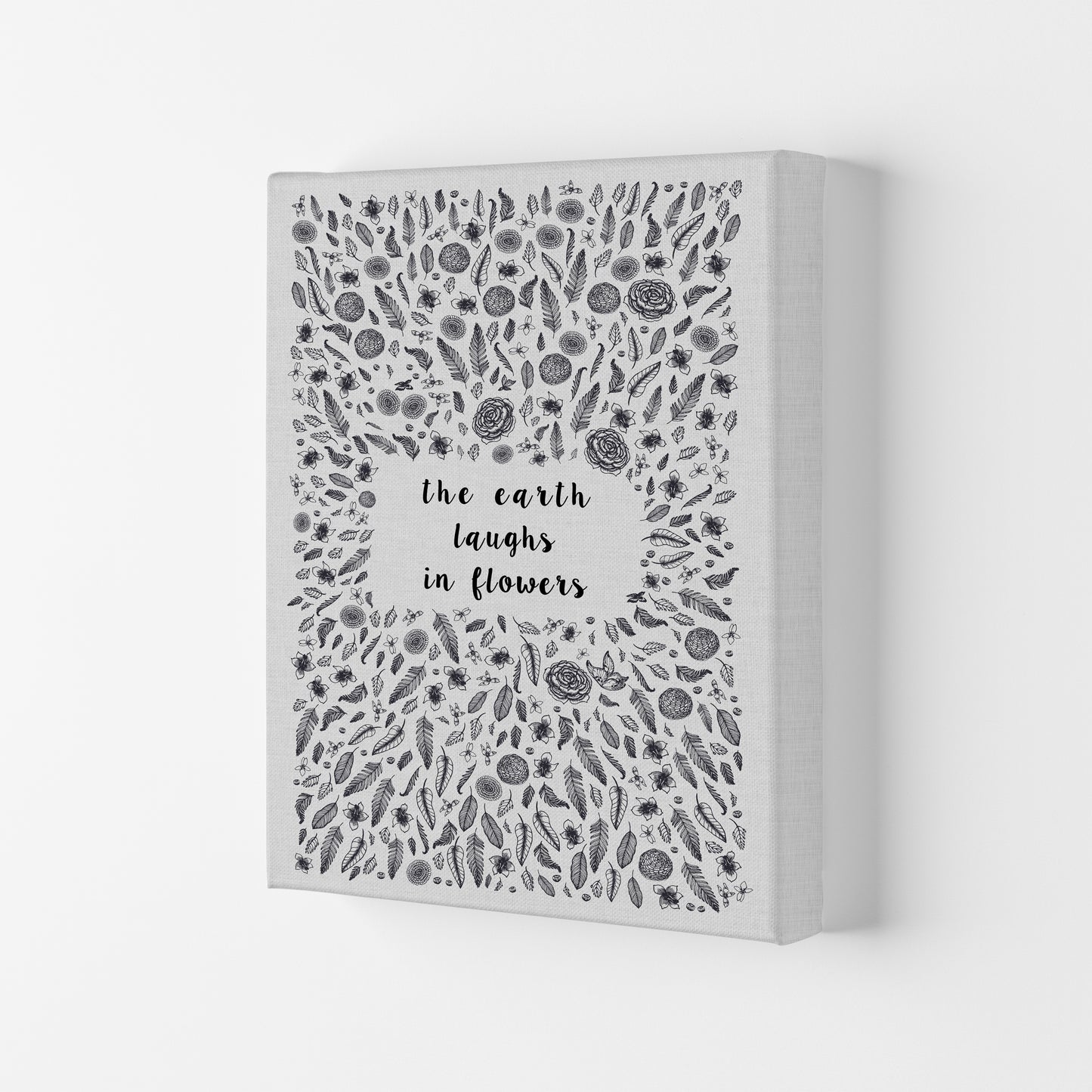 The Earth Laughs In Flowers Shakespeare Quote Print By Orara Studio Canvas