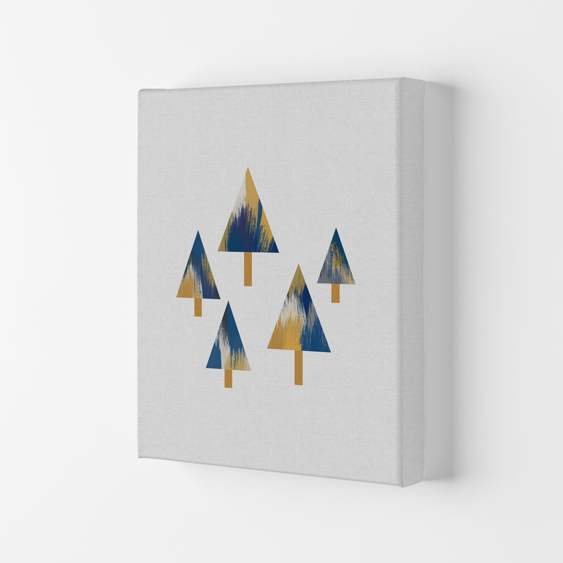 Trees Blue & Yellow Print By Orara Studio Canvas