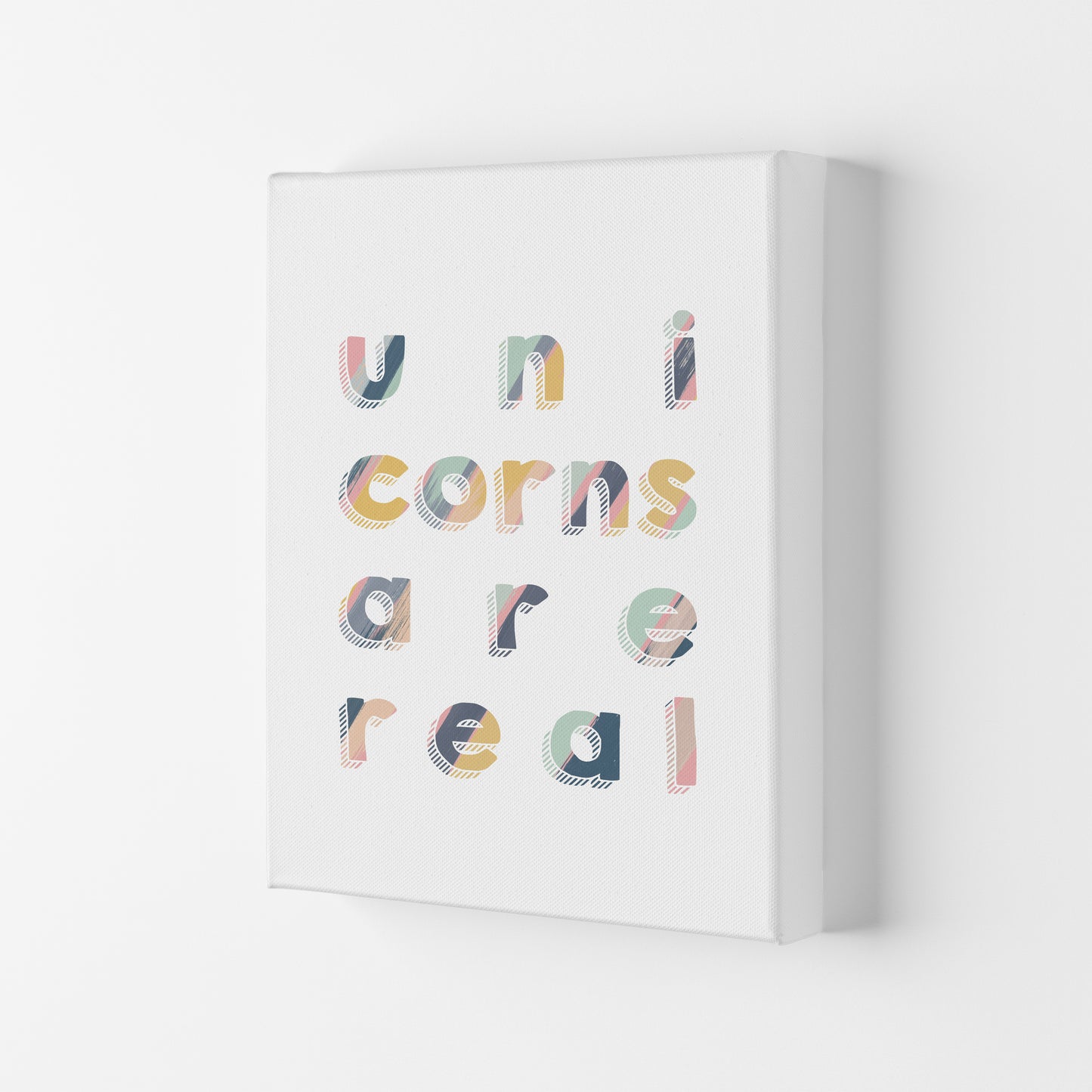 Unicorns Are Real Art Print By Orara Studio, Framed Childrens Wall Art Poster Canvas