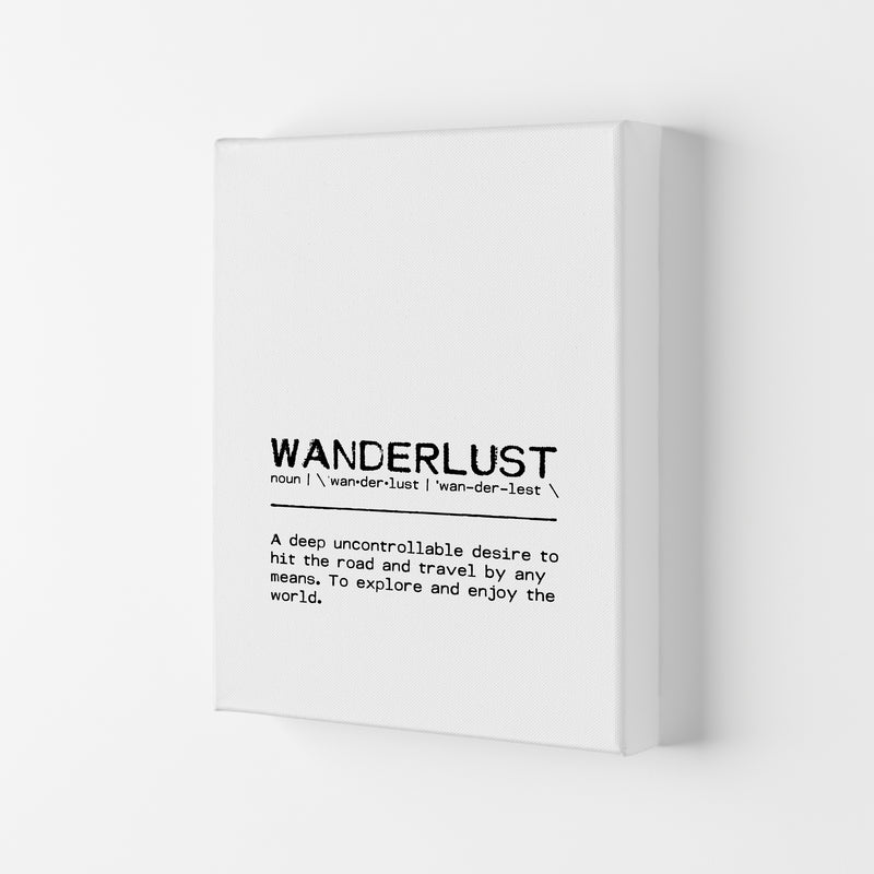 Wanderlust Desire Definition Quote Print By Orara Studio Canvas
