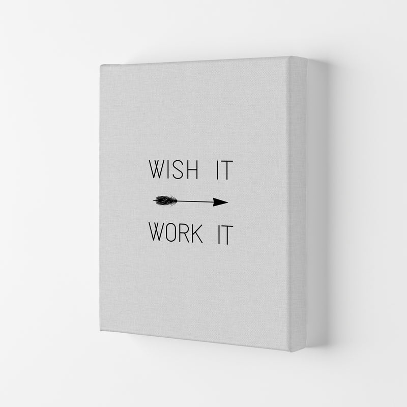 Wish It Work It Arrow Quote Print By Orara Studio Canvas