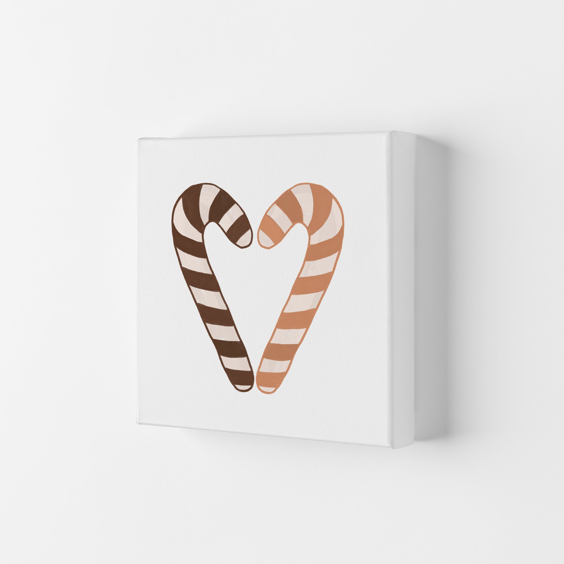 Candy Canes Christmas Art Print by Orara Studio Canvas