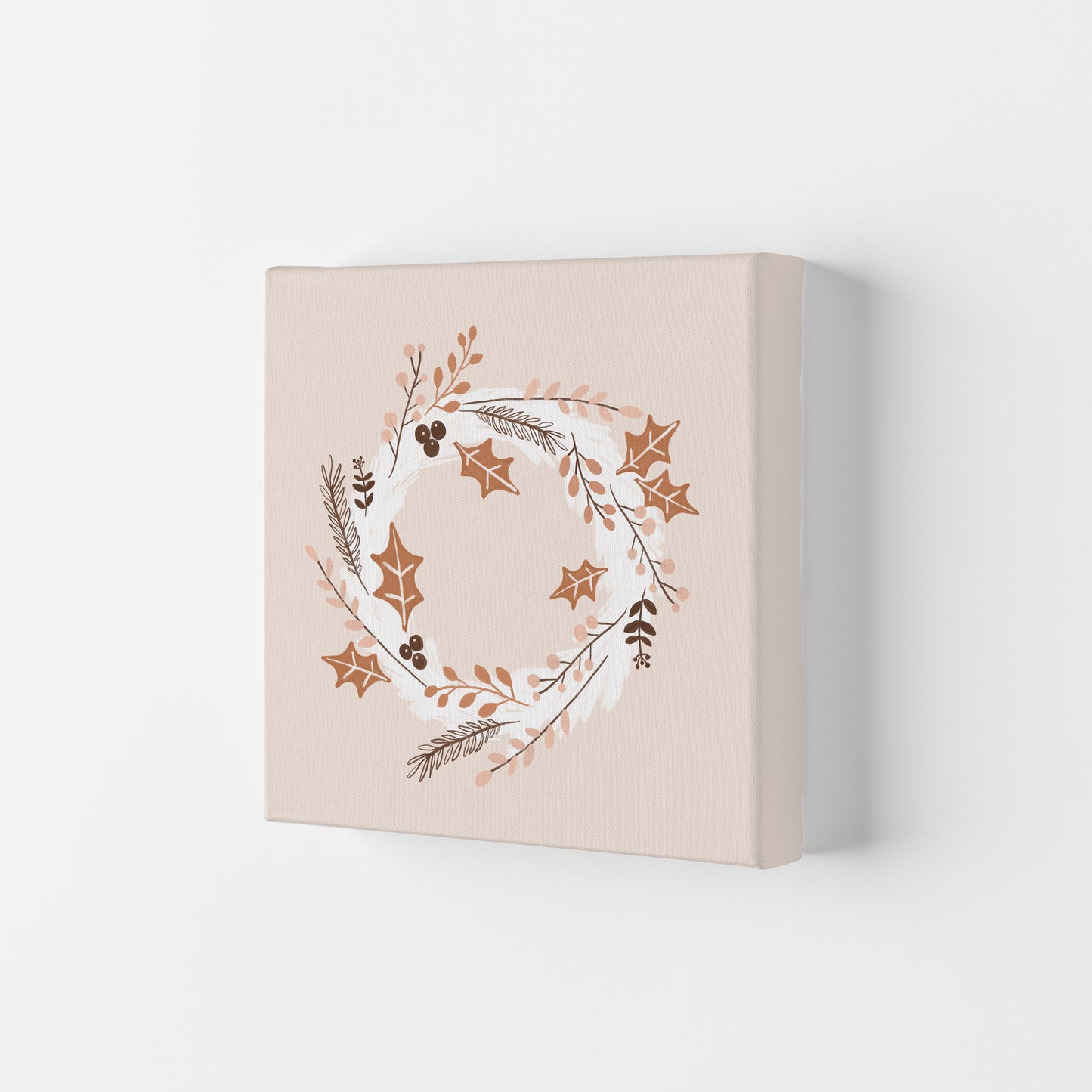 Christmas Wreath Christmas Art Print by Orara Studio Canvas