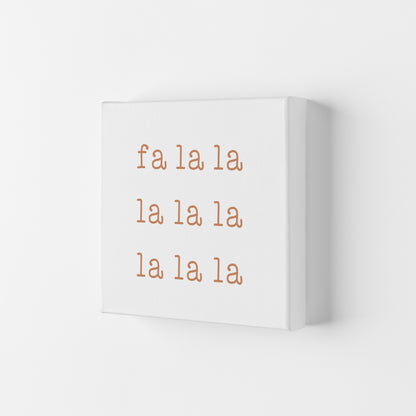 Fa La La Christmas Art Print by Orara Studio Canvas