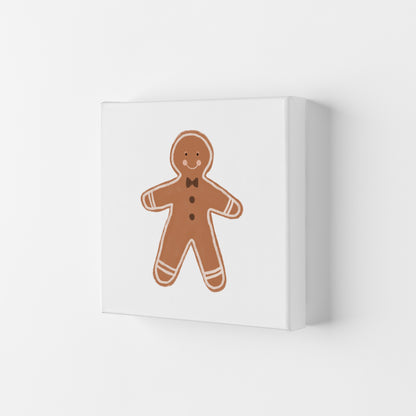 Gingerbread Man Christmas Art Print by Orara Studio Canvas