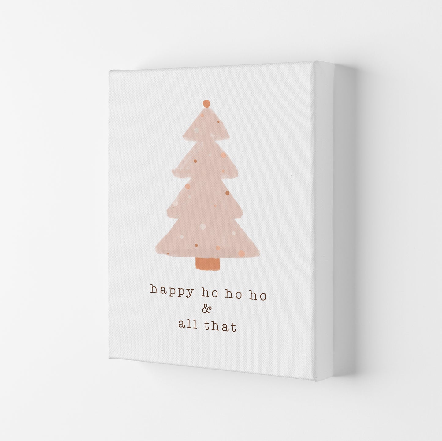 Happy Ho Ho Ho Christmas Art Print by Orara Studio Canvas