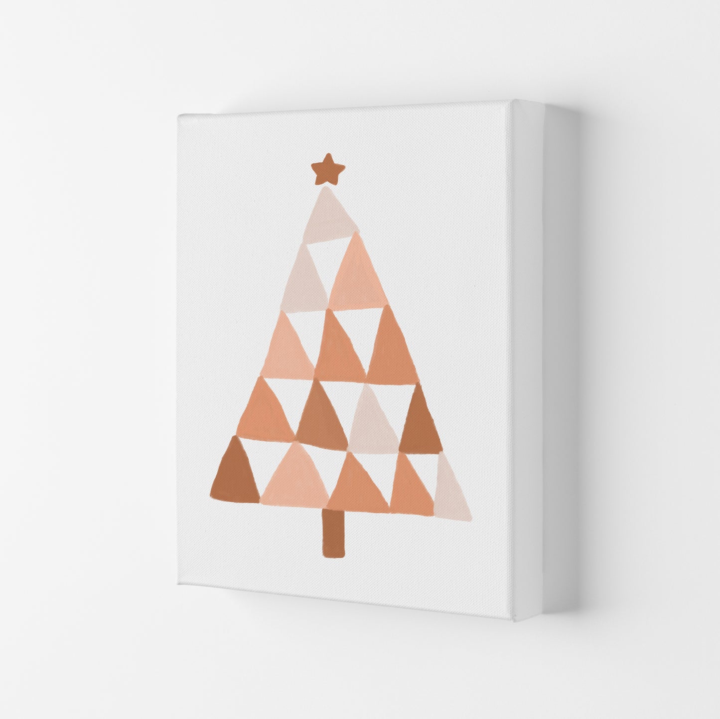 Pastel Christmas Tree Christmas Art Print by Orara Studio Canvas