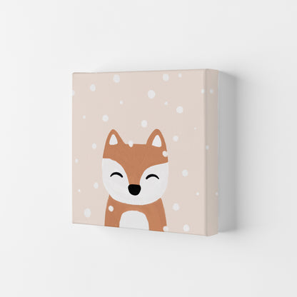 Snow & Fox Christmas Art Print by Orara Studio Canvas