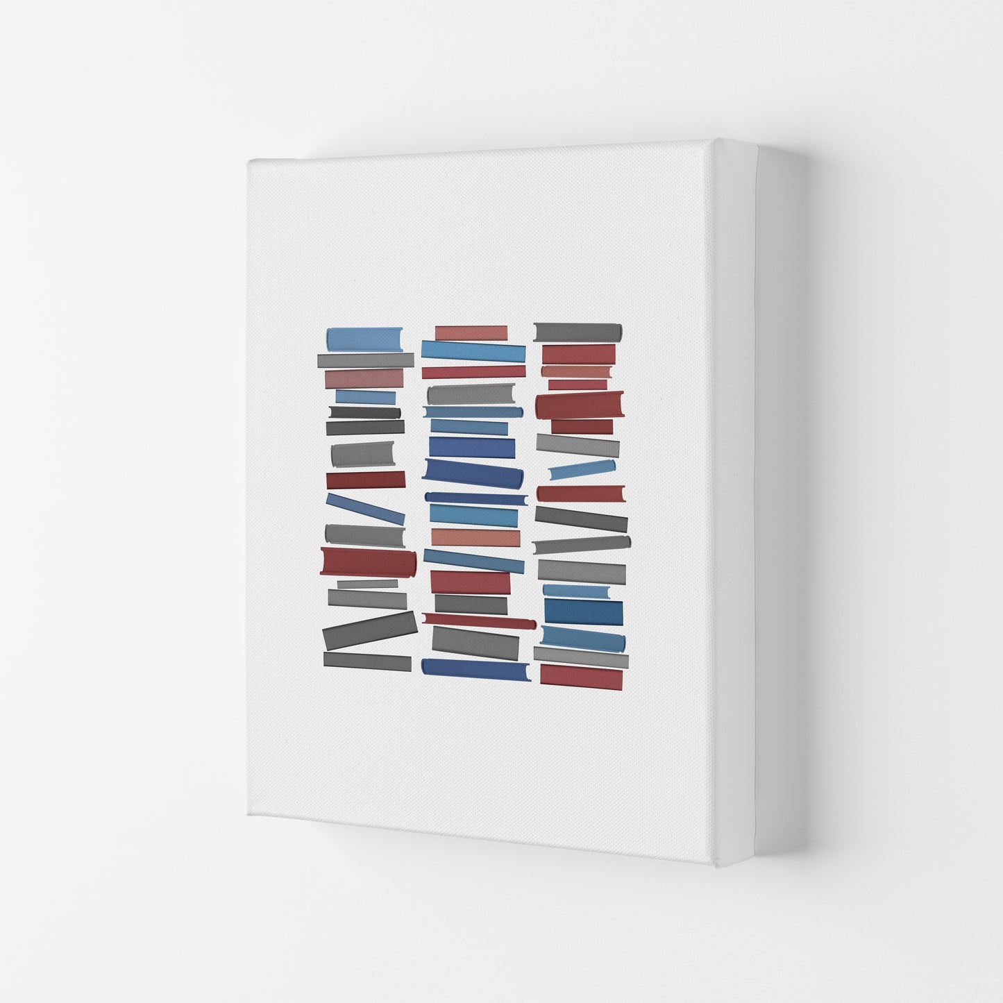 Books Colourful Abstract Art Print by Orara Studio Canvas
