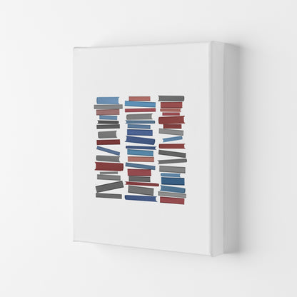 Books Colourful Abstract Art Print by Orara Studio Canvas