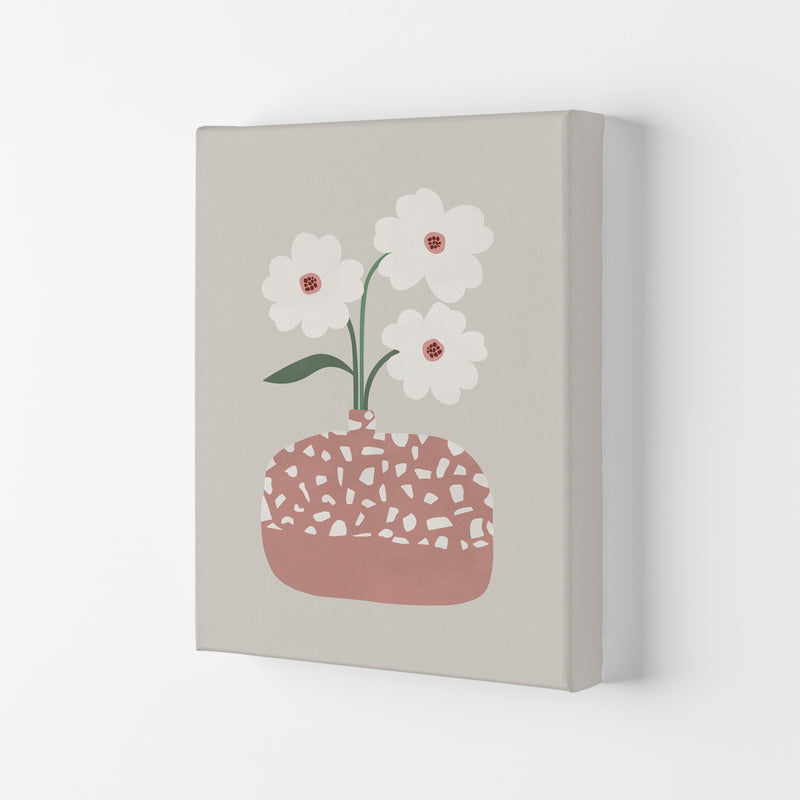 Terrazzo & Flowers Art Print by Orara Studios Canvas