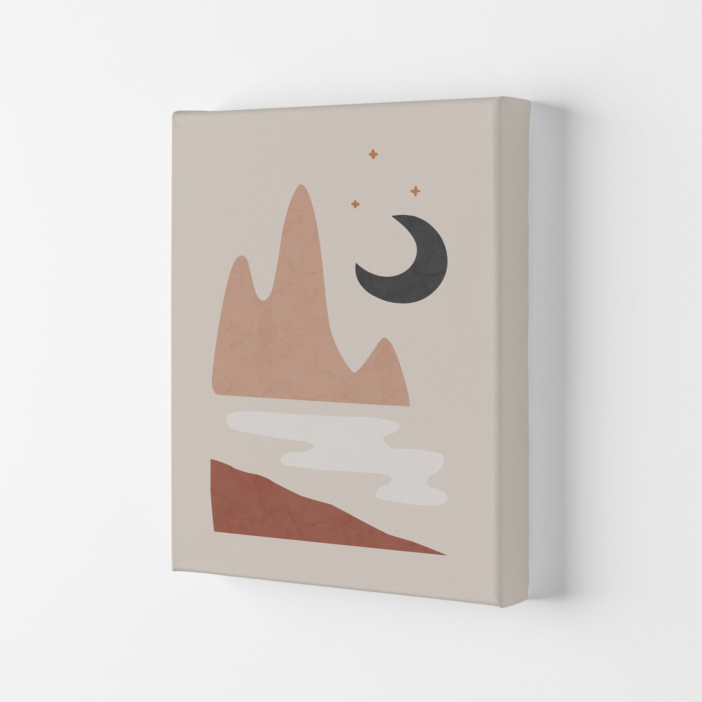 Landscape & Moon Art Print by Orara Studio Canvas