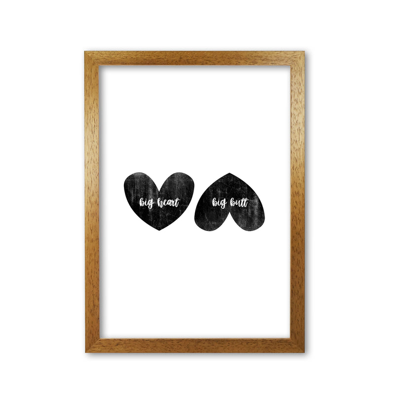 Big Heart Big Butt Humorous Art Print By Orara Studio Oak Grain