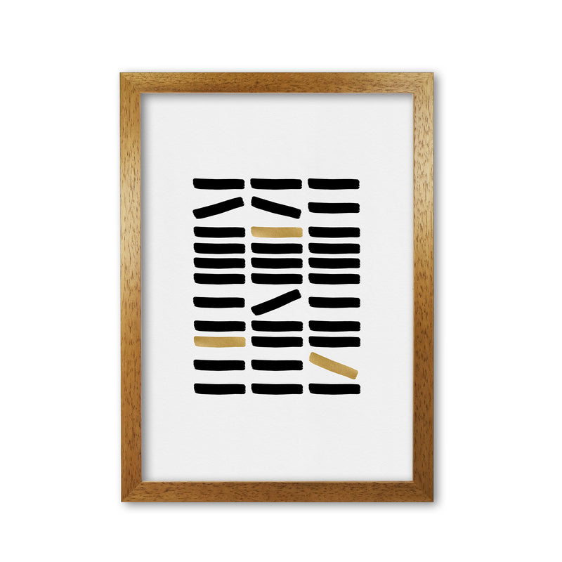 Black And Gold Abstract Print By Orara Studio Oak Grain