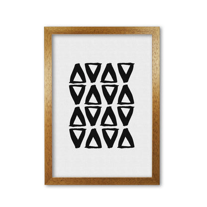 Black And White Abstract II Print By Orara Studio Oak Grain