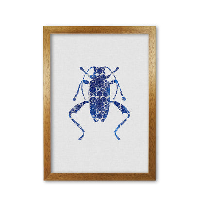 Blue Beetle IV Print By Orara Studio Animal Art Print Oak Grain