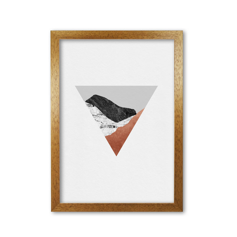 Copper Geometric II Print By Orara Studio Oak Grain