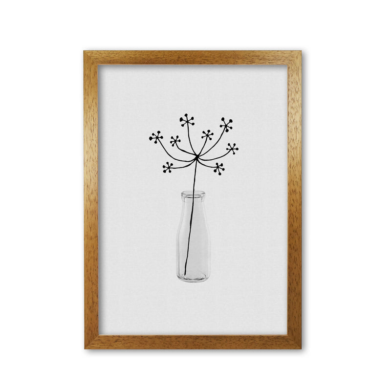 Flower Still Life I Print By Orara Studio, Framed Botanical & Nature Art Print Oak Grain