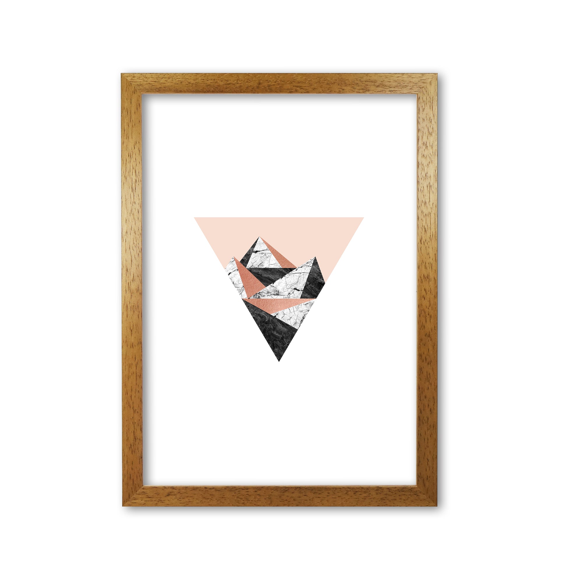 Geometric Landscape II Print By Orara Studio Oak Grain