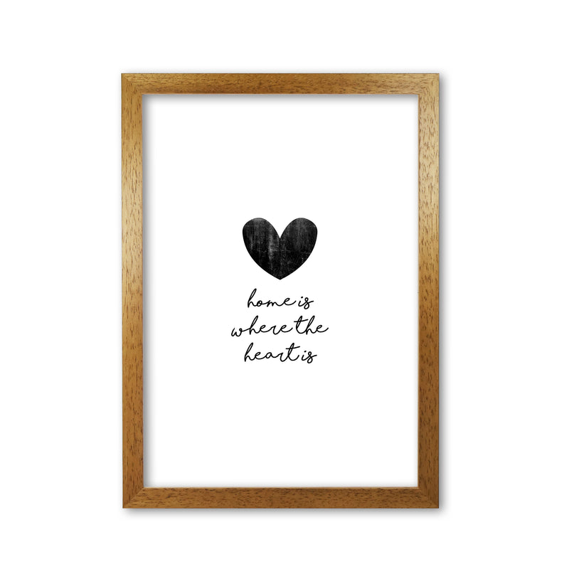 Home Is Where The Heart Is Print By Orara Studio Oak Grain