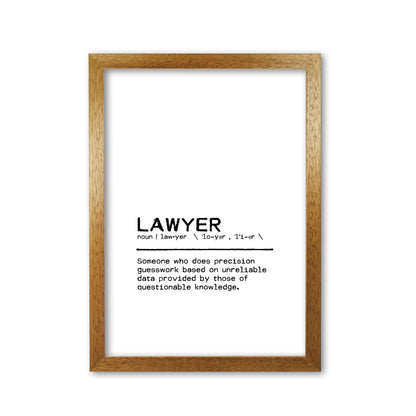 Lawyer Questionable Definition Quote Print By Orara Studio Oak Grain