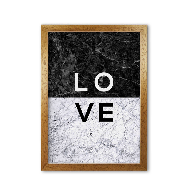 Love Marble Quote Print By Orara Studio Oak Grain