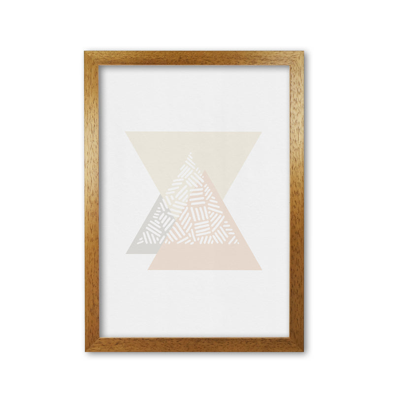 Minimalist Geometric III Print By Orara Studio Oak Grain